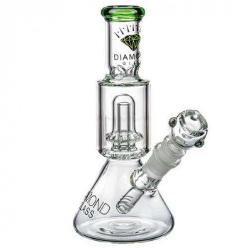 Glass Bong Glass Short Neck UFO Beaker Bong Diamond