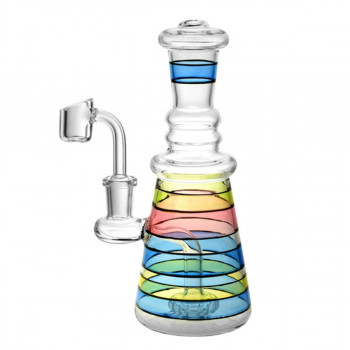 Glass Dab Rig Stained Glass Cathedral Oil Rig