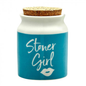 Stash Container Stoner Girl Stash Jar - Blue