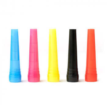 Hookah Tip Icon Tips - 100 Disposable Mouth Tips for Hookah - 6 mixed colors