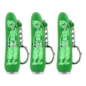 Silicone Pipe Silicone One Hitter with Key Chain