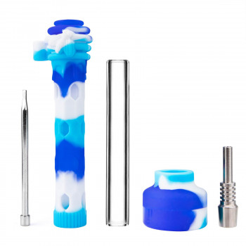Silicone Honey Straw Nectar Collector Glass With Silicone Cover