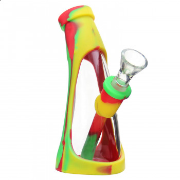 Glass Bong Silicone Glass Mini Horn