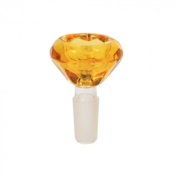 Glass Bowl Gold Faceted Diamond Glass Bong Bowl