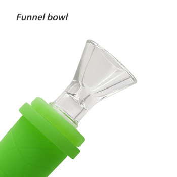 Glass Bowl 14mm Male Joint Funnel Glass Bowl - Waxmaid