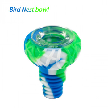Silicone Bong 14mm 18mm Bird Nest Silicone Glass Bowl