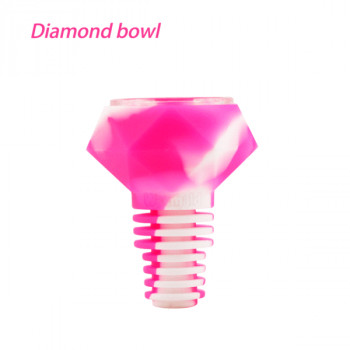 Silicone Bong 14mm 18mm Diamond Silicone Glass Bowl