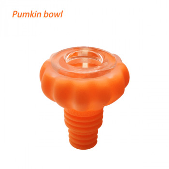 Silicone Bong 14mm 18mm Pumpkin Silicone Glass Bowl