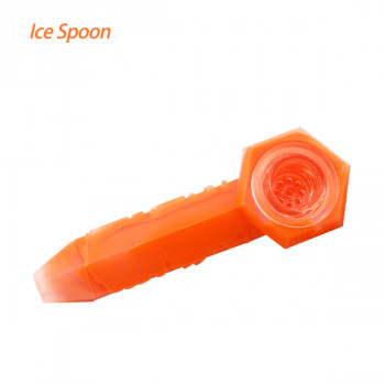 Silicone Pipe Freezable Silicone Ice Spoon Pipe Waxmaid