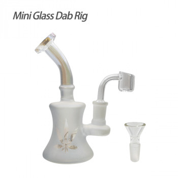 Glass Dab Rig Shower Head Mini 5.9" Glass Dab Rig