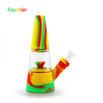 Silicone Bong Fountain Silicone Glass Water Pipe