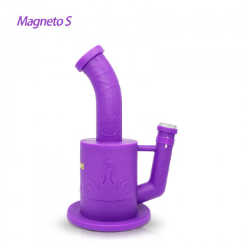 Silicone Bong Waxmaid 9" Magneto S Honeycomb Perc Water Pipe with Ice Catcher - Waxmaid
