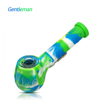 Silicone Pipe Gentleman 2 in 1 Hand pipe & Nectar Collector - Waxmaid
